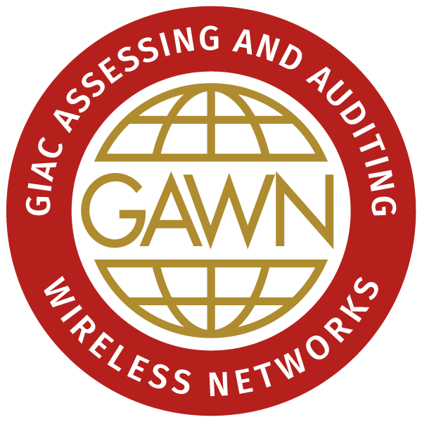 GIAC Assessing and Auditing Wireless Networks (GAWN)