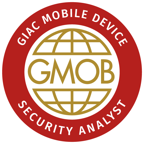 GIAC Mobile Device Security Analyst (GMOB)